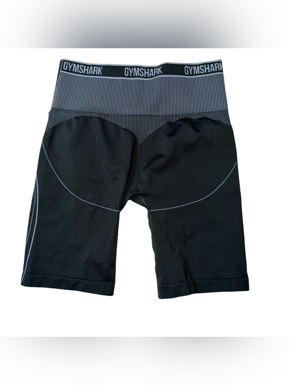 Gymshark Black Athletic Compression Shorts with Reflective Trim - Picture 4 of 5